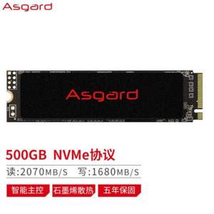 Asgard 阿斯加特 AN2系列-极速版 NVMe M.2 固态硬盘 500GB
