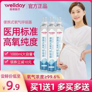 維德醫(yī)療 便攜式家用戶外氧氣瓶 1L