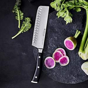 德国索林根血统，Wüsthof 三叉 Classic Ikon高端系列 17cm日式Nakiri切菜刀