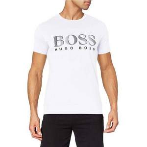 BOSS Hugo Boss 雨果·博斯 UPF50+防晒 男士纯棉圆领短袖T恤50332287