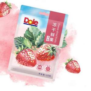 Dole 都乐 冻干鲜果草莓 20g*7件 多口味