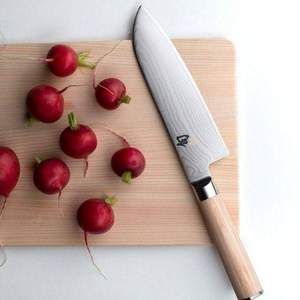Shun 旬 Cutlery系列 DM0702W Classic Blonde 经典大马士革不锈钢三德刀18cm
