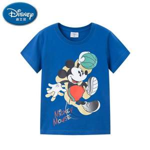 Disney 迪士尼 星2021新款男/女童纯棉短袖T恤（110~160码） 多款