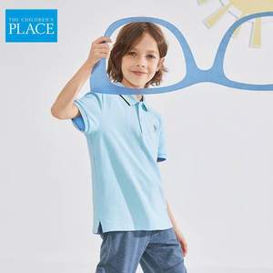 北美童装TOP品牌，The Children's Place 绮童堡 新款男童休闲风短袖POLO衫（90-160码）5色
