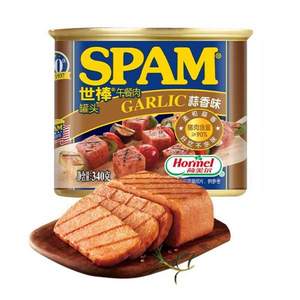 SPAM 世棒 蒜香味午餐肉罐頭 340g*8件