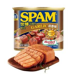 <span>白菜！</span>SPAM 世棒 午餐肉罐头 蒜香味/培根味/黑椒味 340g*9件