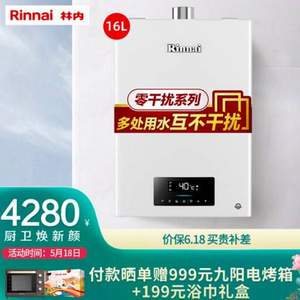 Rinnai 林内 零干扰系列 JSQ31-D06 燃气热水器（天然气）16L