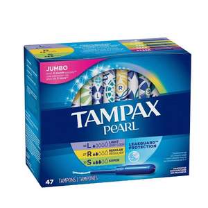 Tampax 丹碧丝 珍珠系列 塑胶导管卫生棉条 混合装47支