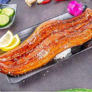 30年出口活鳗品质，九里京 日式即食整条蒲烧鳗鱼400g+蒲烧鳗鱼 335g段装