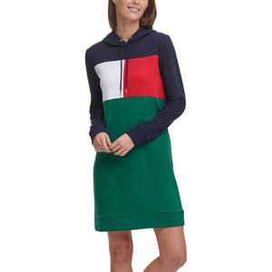 Tommy Hilfiger 湯米·希爾費格 女士連帽衛(wèi)衣連衣裙 