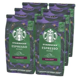 Starbucks 星巴克 Espresso Roast 深度烘培研磨咖啡豆200g*6袋