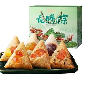 <span>白菜！</span>百草味 龍騰粽禮盒 1090g（贈(zèng)咸鴨蛋2枚）*3件