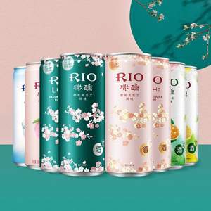 RIO 锐澳 微醺系列 樱花季节限定新品5口味330ml*8罐装