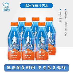 北冰洋 桔汁汽水280mL*6瓶