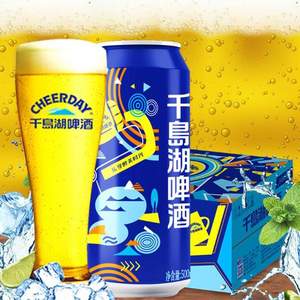 CHEERDAY 千岛湖啤酒 乐享时光 啤酒500mL*24罐