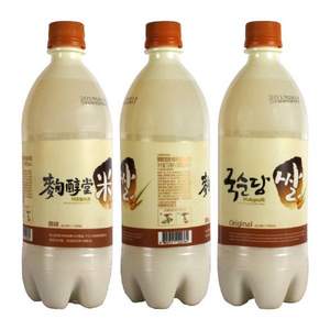 韩国进口，麴醇堂 原味米酒750ml*3瓶