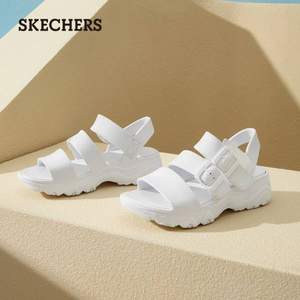 Skechers 斯凯奇 2021夏新款女子复古厚底运动凉鞋 111061 6色