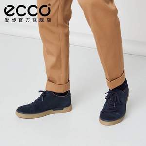 Ecco 爱步 Street Tray街头趣闯 男士真皮系带休闲板鞋 504564