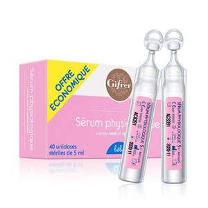 法国进口，Gifrer 肌肤乐 婴幼儿鼻塞通鼻盐水鼻滴剂5mL*40支*3件