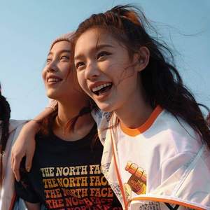 林允同款，The North Face 北面 女士70'S復(fù)古限定T恤5JZ2 兩色