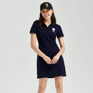 U.S. Polo Assn. 美国马球协会  21年夏款女士纯棉Polo裙 4色