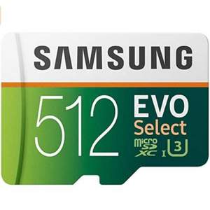 SAMSUNG 三星 EVO Select 亚马逊定制版 microSD存储卡 512GB