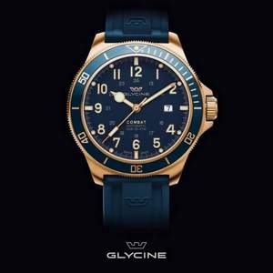 <span>1.7折！</span>Glycine 冠星 Combat Sub 46系列 GL0282 男士机械腕表 $289（需用码）