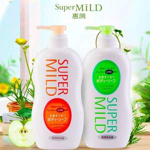 SUPER MILD 惠润 保湿滋润沐浴露套装 650ml**2瓶*2件