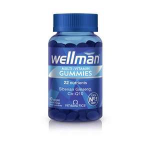 英国Vitabiotics Wellman 男士复合维生素软糖60粒*2瓶