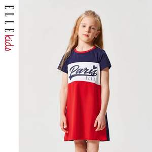2021年夏季新款，ELLE kids 女童运动风连衣裙（110~165码） 2色