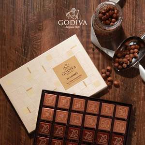 比利时进口，GODIVA 歌帝梵 经典黑巧系列巧克力36片装礼盒