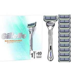 Gillette 吉列 SKIN 云感 剃須刀頭 1刀架+10枚裝