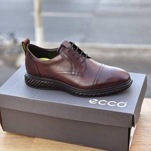 44码，ECCO 爱步 ST.1 Lite 适动轻巧系列 男士系带商务皮鞋 837394