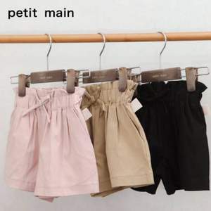 日本超高人气童装品牌，petit main 女童蝴蝶结宽松短裤（90~140码） 3色