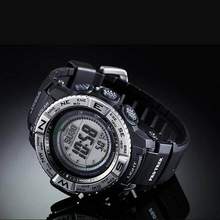 可收秋波，Casio 卡西歐 PRW-3500-1CR 太陽能三重感應(yīng)6局電波登山表