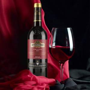 Plus会员 西班牙国家队官方用酒品牌，Lagunilla 拉古尼拉 DOCa级 红标佳酿 丹魄干红葡萄酒750mL*2瓶 礼盒装