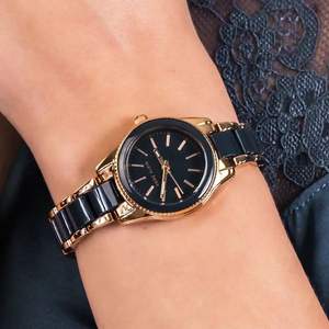 Anne Klein 安妮·克萊因 AK/3212NVRG 女士陶瓷石英手表
