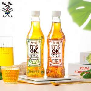 旺旺 没关系梅酒风味绿茶/乌龙茶 380ml*6瓶