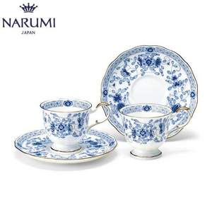 Narumi 鸣海 Milano系列 骨瓷双人咖啡杯碟4件套装 9682-20515