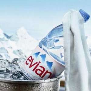 法国进口 evian 依云 矿泉水330ml*24瓶*3件