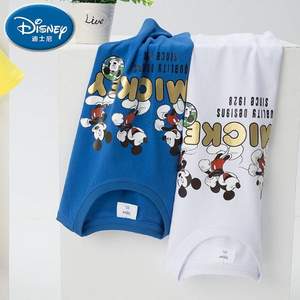 Disney 迪士尼 星2021新款男/女童纯棉短袖T恤*2件（110~160码） 多款