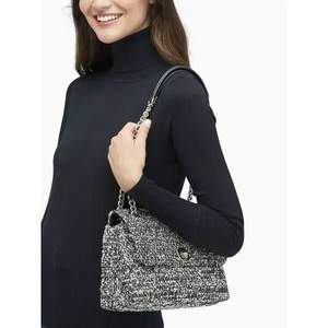 Kate Spade 凯特·丝蓓 Natalia 女款粗花呢中号链条单肩包 WKR00207