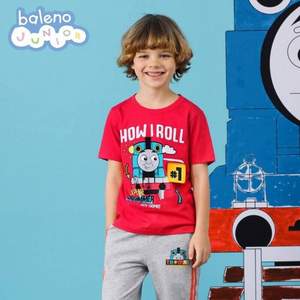 Baleno 班尼路 X  托马斯和朋友 儿童纯棉童趣印花短袖T恤*2件 100~150cm