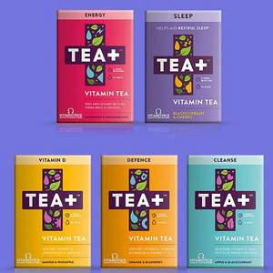 Vitabiotics 薇塔贝尔 TEA+ 天然果味维生素能量茶包 多口味 14袋