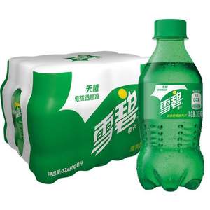 Sprite 雪碧 零卡/可口可乐 碳酸饮料 300ml*6瓶 