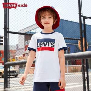 Levi's 李维斯 21年夏新款中大童LOGO款纯棉短袖T恤（80~160码）2款多色