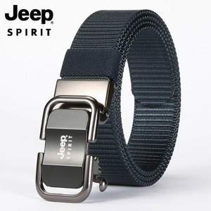 JEEP SPIRIT 時尚腰帶新款自動扣青年帆布皮帶 4色