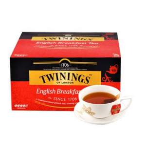 临期特价，波兰进口 Twinings 川宁 英国早餐红茶 2g*50片