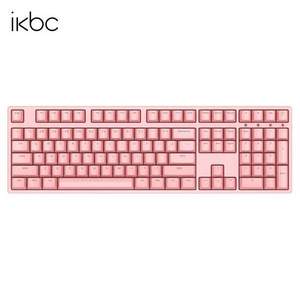 iKBC W210 2.4G无线 机械键盘（粉色、Cherry茶轴、PBT、108键）