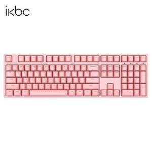 iKBC W210 2.4G無線 機械鍵盤（粉色、Cherry茶軸、PBT、108鍵）
